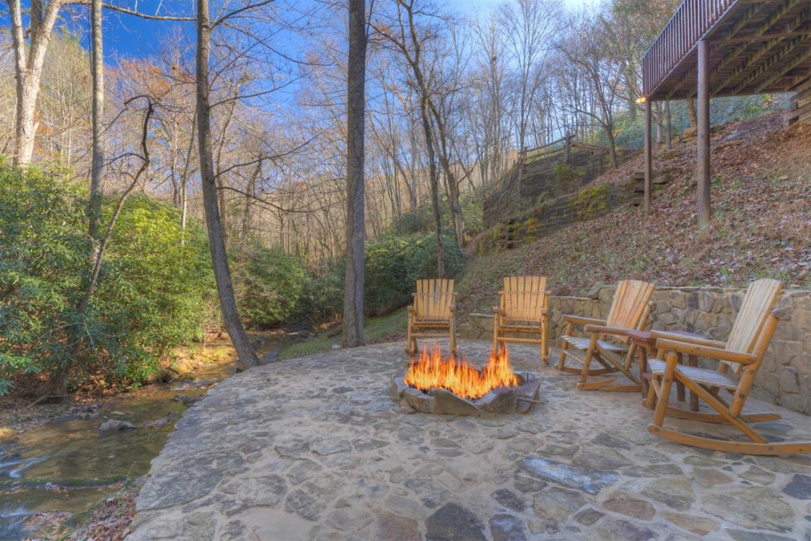 Rushing Waters - Creekside Cabin In North Ga بلو ريدج المظهر الخارجي الصورة